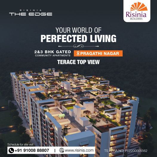 Gated Community Apartments In Pragathi Nagar Hyderabad | The Edge by Risinia